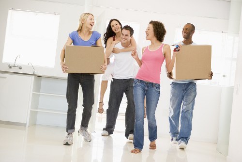 Removal team working on a residential move in Notting Hill