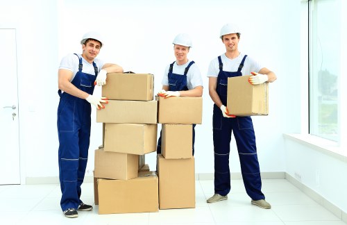 House removalists planning a move on a Notting Hill street