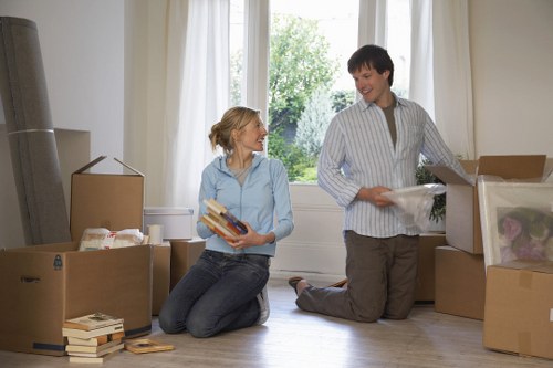 Local moving van near Notting Hill residential properties