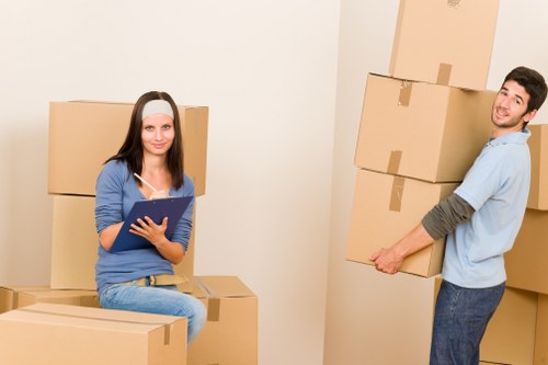 Careful furniture loading with secure van packing and weight balance
