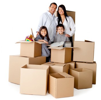 Loading furniture and boxes into a removals van in Notting Hill